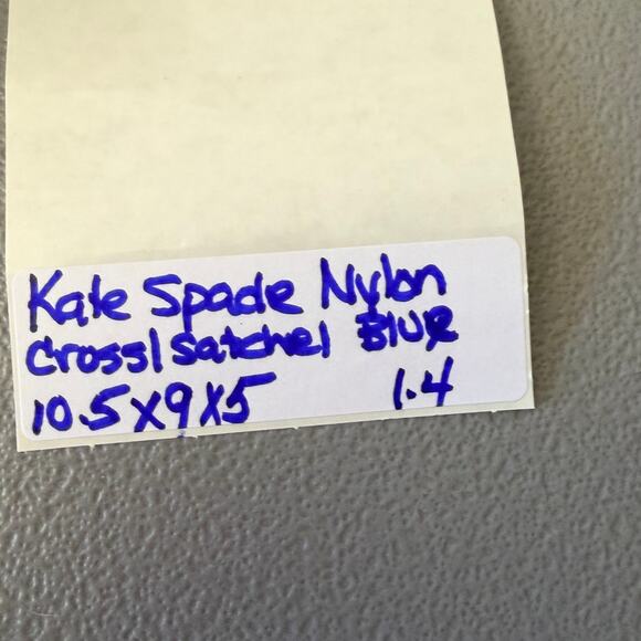 kate spade Navy Nylon Crossbody Satchel with Gold Hardware EUC - Picture 10 of 10